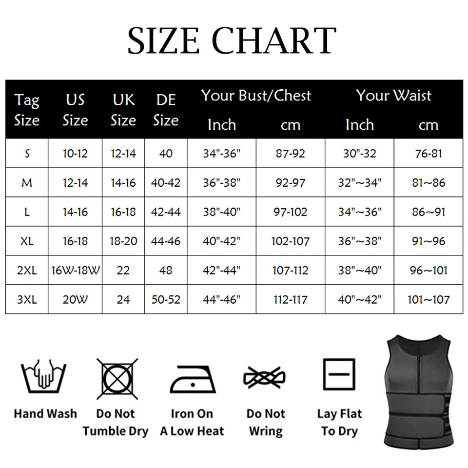Men Sauna Suit Waist Trainer Neoprene Sweat Vest Body Shaper Waist Trimmer Belt - Image 2 of 4