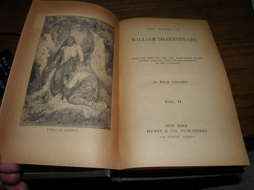 1888 Shakespeare's Works - 1ST Edition Volume II Antique Rare Book NY Hurst& Co. - Picture 2 of 12