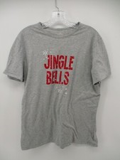 Wondershop Large Mens Sleepwear Short Sleeve Crew Neck Jingle Bells Pajama Top