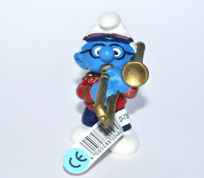 NEUF jour!!! /"Trombones Schtroumpf/" /" TROMBONE smurf/" #schleich 20484 Drapeaux-NEW
