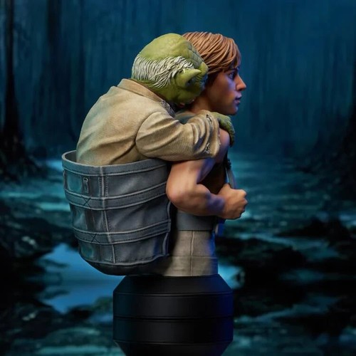 Star Wars: The Empire Strikes Back Luke Skywalker with Yoda 1:6 Scale Mini-Bust - Picture 9 of 14