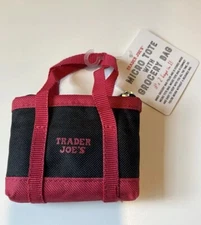 Trader Joes Reusable Micro Tote with Reusable Grocery Bag; 2 Bags in 1