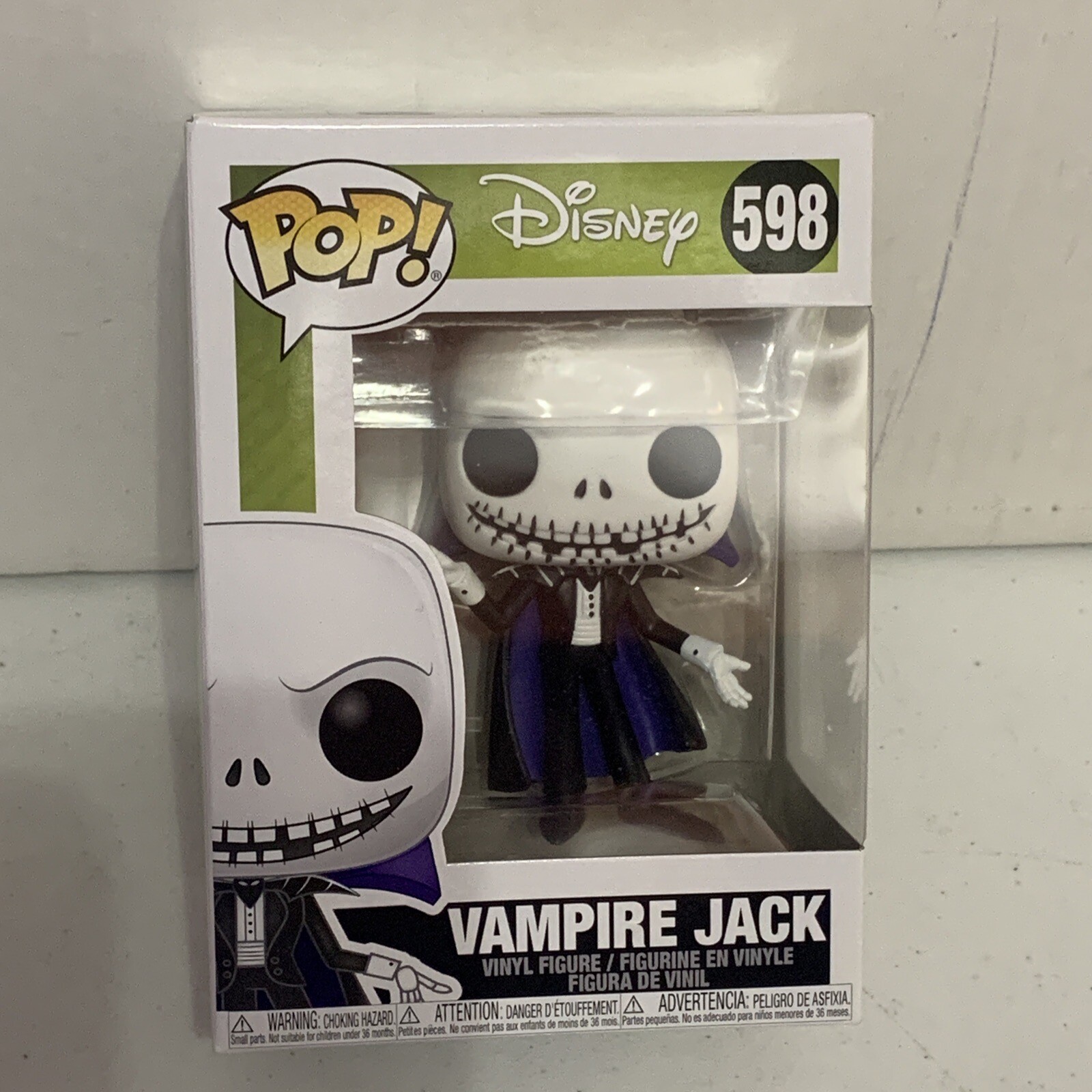 Funko Pop 598 Nightmare Before Christmas Vampire Jack Skellington Vinyl Figure