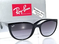 NEW Ray Ban Shiny Black UV PROTECTION Gray Gradient Sunglass RB4167 601/8G
