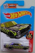 Hot Wheels 2016 99 of 250 '65 Pontiac GTO Hotwheels HW Flames 9/10 Long Card New