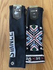 Lot Of 2 Stance Snow Merino Performance Wool Mid Cushion OTC Socks Size Large