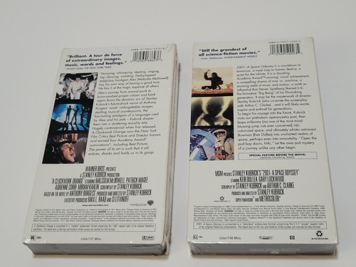 A Clockwork Orange (VHS, 2001) Version En Español + 2001 A Space Odyssey SEALED - Picture 11 of 12