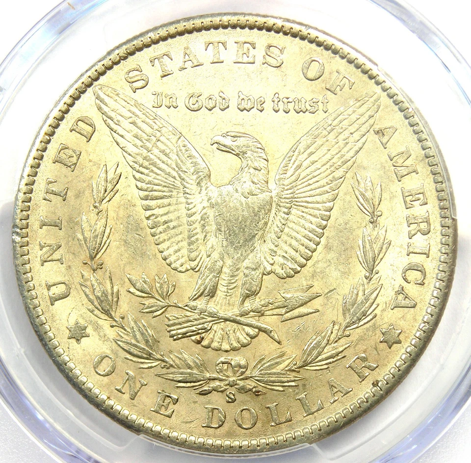 1901-S Morgan Silver Dollar $1 Coin - Rare Date - Certified PCGS AU55 - Image 4 of 4