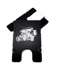 BilletVault Wallet Aluminum RFID protection black front pocket Coupe Cartoon