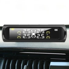 Solar Wireless TPMS LCD Car Tire Pressure Monitoring System + 4 External Sensors
