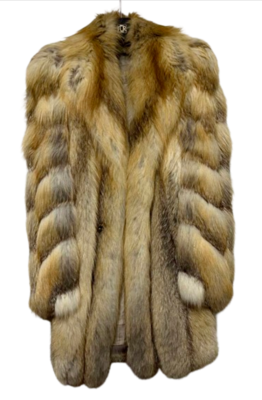 Old Celine Fox Fur Long Coat Vintage 1980s Women | eBay