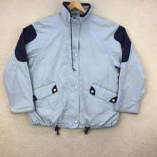 1 Madison Vintage Blue Polyester Blend Regular Fit Jacket Women Size Uk Xl