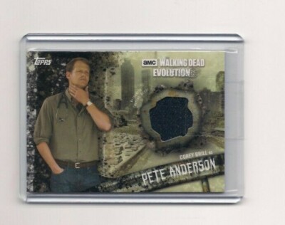 WALKING DEAD EVOLUTION COREY BRILL/PETE ANDERSON RELIC CARD #/50!