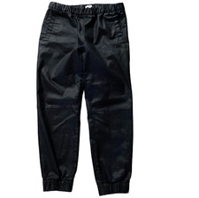 Gap Women's Black Coated Track Pant/Jogger Sz S 147D