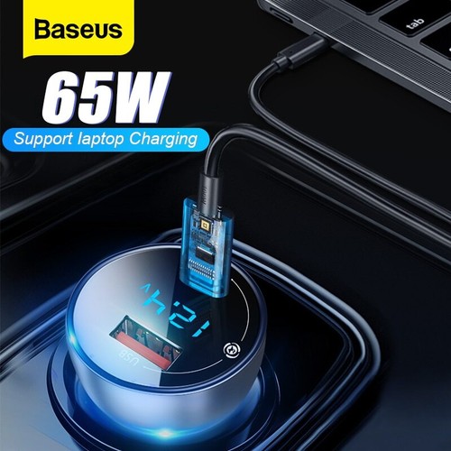 Baseus 65W USB Typ C Auto Ladegerät QC4.0 Schnell Ladeadapter Zigarettenanzünder - Bild 11 von 23