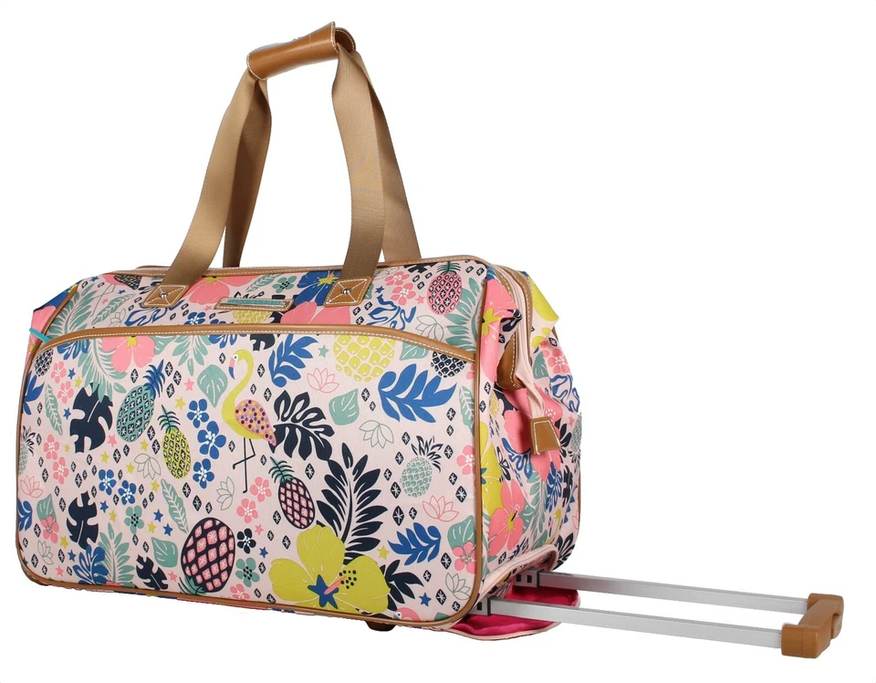 Bagagem de mão de designer Lily Bloom 22 polegadas - Bolsa satchel com rodas - Imagem 2 de 2