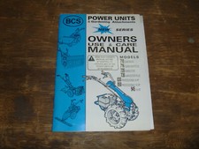 BCS 710 Unità Elettriche Giardiniere Attacchi Giardinaggio Manuale Manutenzione Operatore