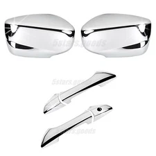 6P Chrome Mirror + Door Handle Covers Trims For 2008-2012 Honda Accord Coupe