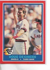 1987 Fleer Revco Baseball's Hottest Stars Doug DeCinces Card