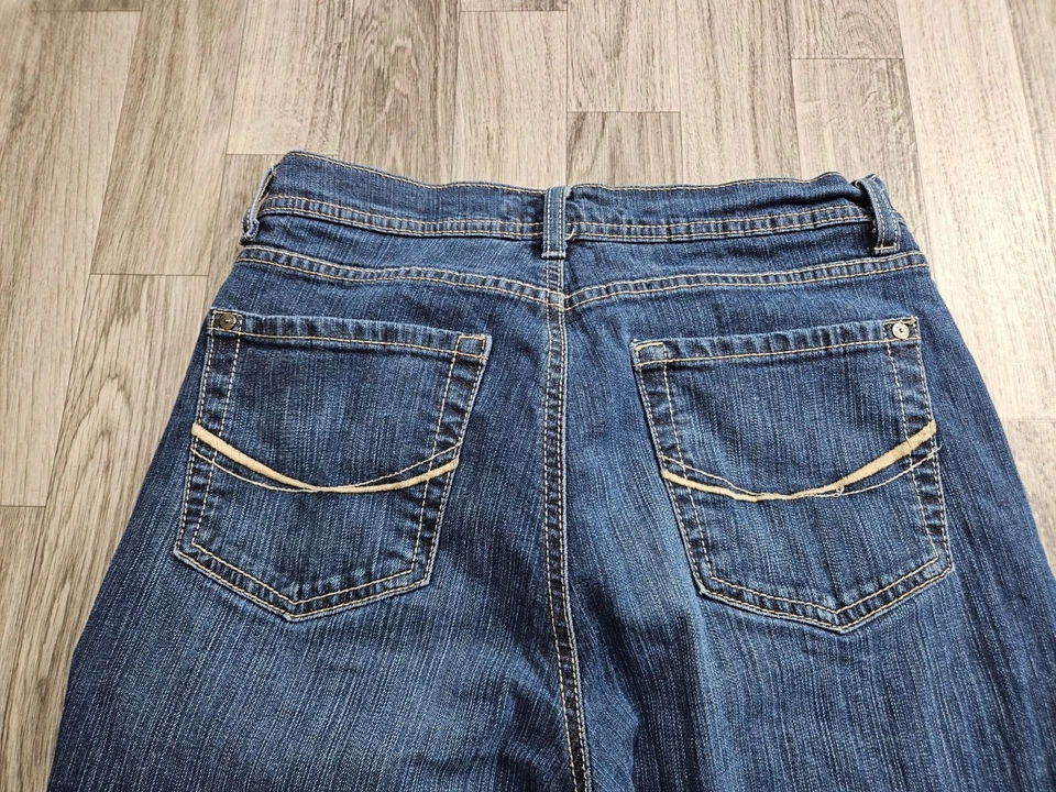 Code Bleu Womens Size 6 Average Bootcut Embroidered Pockets Denim Blue Jeans - Image 3 of 4
