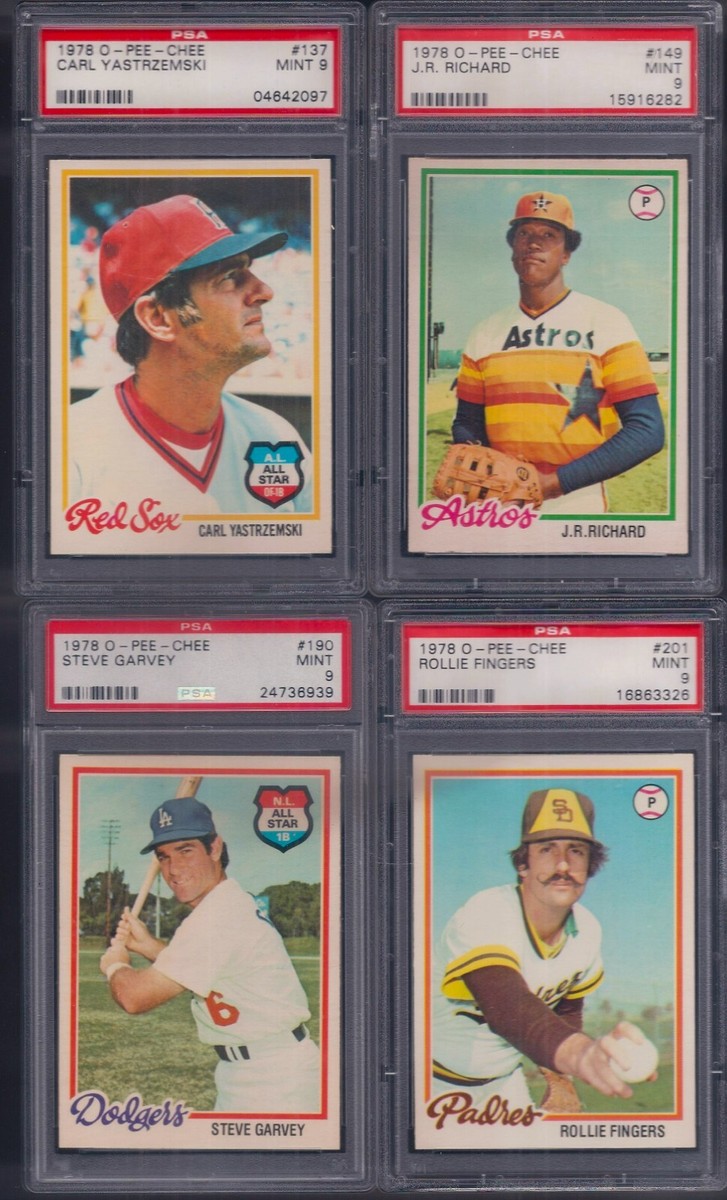 PSA 9 1978 OPC O-pee-chee Topps #190 Steve Garvey Los Angeles