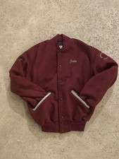 Giacca Vintage DeLONG Mitsubishi Varsity Made In USA Racing Team Taglia Media