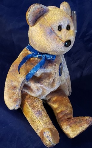 "Ty Beanie Baby 2000 Clubby III el oso de peluche BBOC con vitrina 8,5""" - Imagen 5 de 11