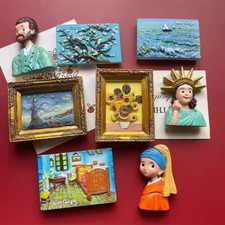 Van Gogh's Famous Artwork Fridge Magnet - Travel Souvenir