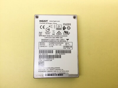 HGST Ultrastar SS300 3.2TB SAS 12Gb/s 2.5'' SSD HUSMR3232ASS204 EMC 118000316-02