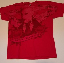 Vintage Cyndi Lauper Rock T-Shirt Red Medium Alstyle