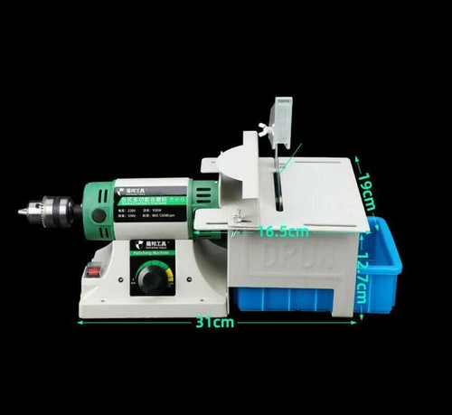 220V Schmuck Felsbank Polieren Schleifmaschine Bank Drehmaschine Polierer Werkzeuge - Bild 5 von 6