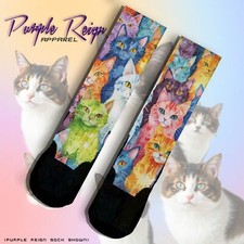 Custom Purple Reign Socks 