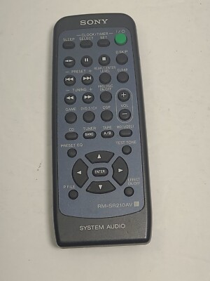 Sony System Audio Remote Control RM-SR210AV 
