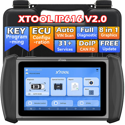 XTOOL New IP616 Car Diagnostic Scanenr Auto Key Programmer Full System Scan Tool