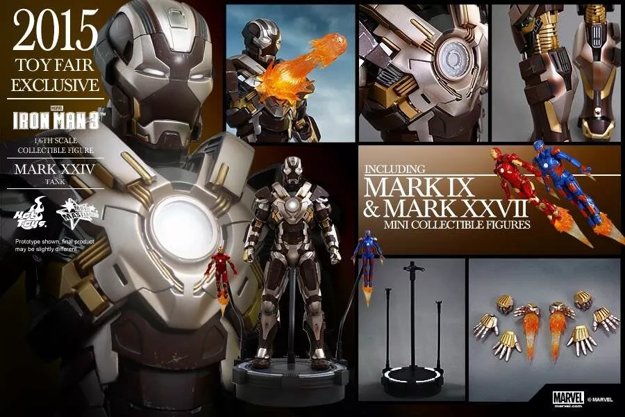 HOT TOYS Movie Masterpiece MMS303 Iron Man 3 Mk-Xxiv Mark 24 Tank