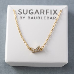 Pavé Initial Collar Necklace Baublebar Photos