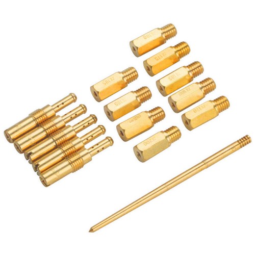 15X Carburetor Main Jet Pilot/Slow Jet Needle Kit For Keihin FCR PWK OKO CVK PWM - Picture 5 of 8