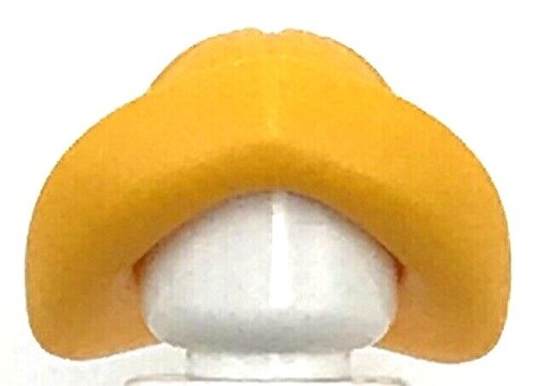 Lego New Bright Light Orange Minifigure Headgear Fisherman Rain Hat Piece - Afbeelding 1 van 2