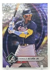 2022 Bowman Platinum Baseball RONALD ACUNA JR Base Ice Foil Atlanta Braves #30