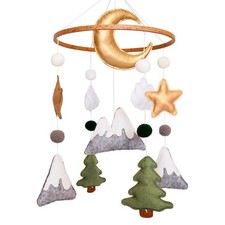 Woodland Baby Crib Mobile, Mountain Mobile for Crib for Boys  Girls, Neutral...