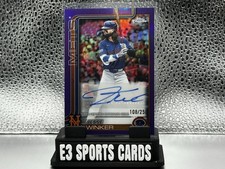 Topps 2025 Chrome /250Jesse Winker #AC-JW Purple Refractor Auto 