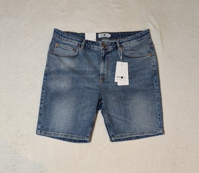 NWT NN07 No Nationality Johnny Denim Regular Fit Jeans Blue Shorts - Size 34