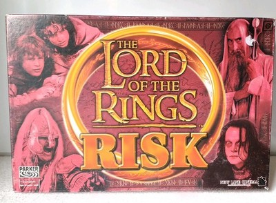 Parker Herr der Ringe LOTR RISIKO Strategie Brettspiel 98% Komplett Vintage 2002