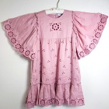 Pink Eyelet Butterfly Sleeves Stella McCartney Dress