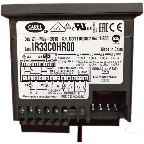 New in box CAREL IR33C0HR00 Temperature Controller - Picture 4 of 5