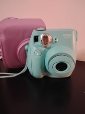 Fujifilm Instax Mini 7s Instant Film Camera Seafoam Green W Carry Case