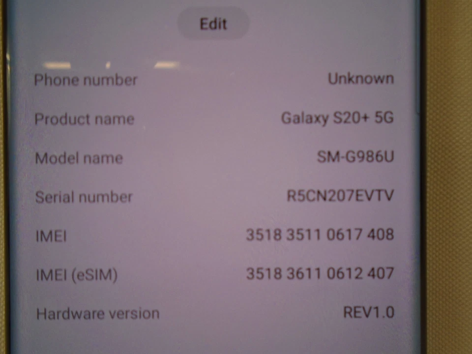 SAMSUNG GALAXY S20+5G SM-G986U (VERIZON) 128GB 8GB RAM BLACK  - Image 4 of 4