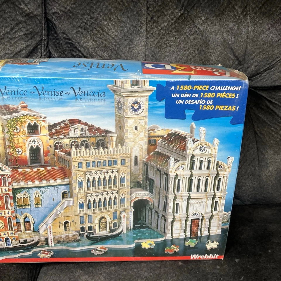 Puzz 3D Wrebbit Venice 1580 Pieces Jigsaw Puzzle Sealed New - Image 4 of 4