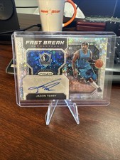 2022-23 Prizm Jason Terry Fast Break Autographs Dallas Mavericks