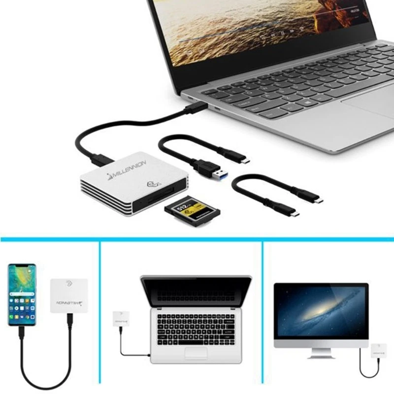 USB3.1 Express Card Reader for Various Application Fast USB3.1 Connection - Bild 2 von 4